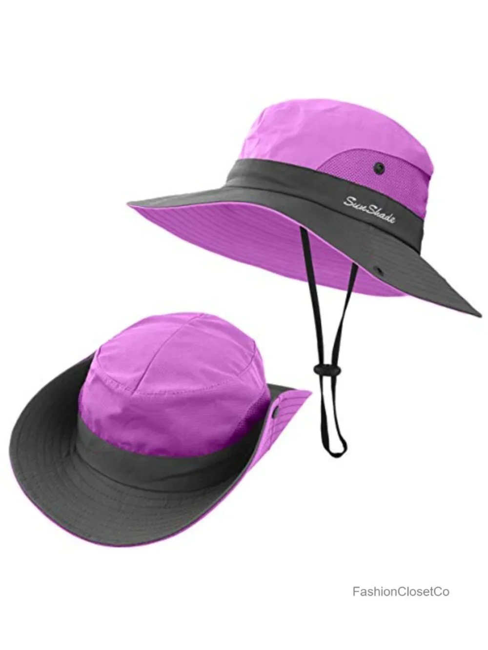 Women's Wide Brim Sun Hat Packable UPF 50+ UV Protection Beach Cap for Fishing